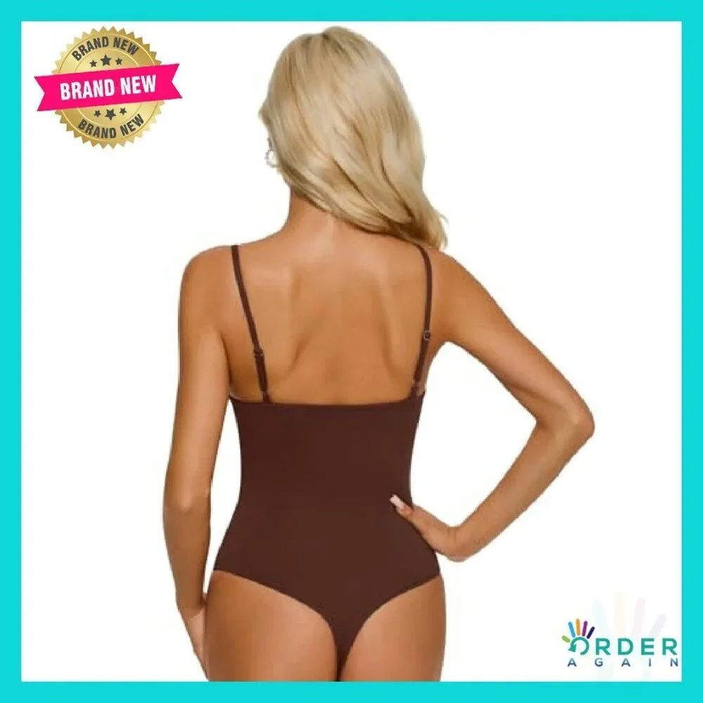 Sexy Square Neck Corset Bodysuit Adjustable Straps Backless Sleeveless Y2K